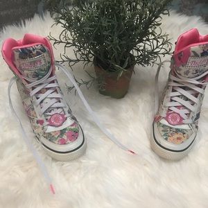 DADDY’S Money Secret wedge high top sneakers!